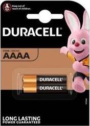 ALKALINE BATTERY LR61 AAAA 2PCS DURACELL