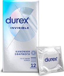 ΠΡΟΦΥΛΑΚΤΙΚΑ INVISIBLE ΚΑΝΟΝΙΚΗ ΕΦΑΡΜΟΓΗ 12 ΤΕΜΑΧΙΑ DUREX