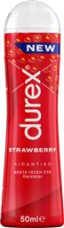 STRAWBERRY LUBE ΖΟΥΜΕΡΟ ΛΙΠΑΝΤΙΚΟ ΙΔΑΝΙΚΟ ΓΙΑ ΦΡΟΥΤΩΔΗ ΣΤΟΜΑΤΙΚΗ ΔΙΑΣΚΕΔΑΣΗ ΜΕ ΓΕΥΣΗ ΦΡΑΟΥΛΑ 50ML DUREX