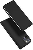 SKIN PRO SMOOTH LEATHER CASE FOR APPLE IPHONE 15 PLUS BLACK DUX DUCIS