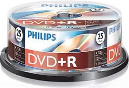 DVD+R PHILIPS 16X 4,7GB CAKE OF 25