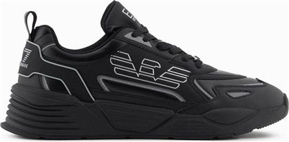 ΑΝΔΡΙΚΑ SNEAKERS ΜΕ ΛΟΓΟΤΥΠΟ ''ACE RUNNER'' - 7X000306AF18446 ΜΑΥΡΟ EA7