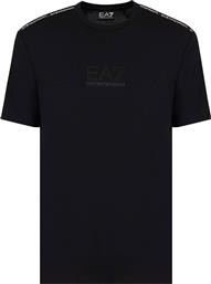 ΑΝΔΡΙΚΟ ΜΟΝΟΧΡΩΜΟ T-SHIRT ΜΕ ΛΟΓΟΤΥΠΟ REGULAR FIT - 6DPT10PJTMZ ΜΑΥΡΟ EA7