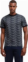 ΑΝΔΡΙΚΟ T-SHIRT ΜΕ ALL-OVER LOGO PRINT REGULAR FIT - 7M000208AF12874 ΜΑΥΡΟ EA7