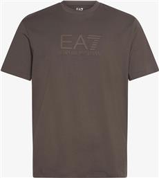 ΑΝΔΡΙΚΟ T-SHIRT ΜΕ ΑΝΑΓΛΥΦΟ ΛΟΓΟΤΥΠΟ REGULAR FIT - 7M000224AF10375 ΚΑΦΕ EA7