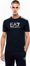 ΑΝΔΡΙΚΟ T-SHIRT ΜΕ LOGO PRINT RELAXED FIT - 7M000961AF10375 ΜΠΛΕ ΣΚΟΥΡΟ EA7