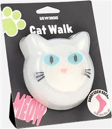 UNISEX ΚΑΛΤΣΕΣ ''CAT WALK WHITE'' - EMSNSCCAWH ΠΟΛΥΧΡΩΜΟ EAT MY SOCKS