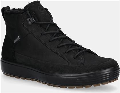 ΠΑΠΟΥΤΣΙΑ NUBUCK SOFT 7 TRED HIGH BOOT ΧΡΩΜΑ: ΜΑΥΡΟ, 450444-51052 ECCO