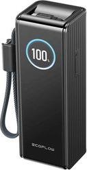 RAPID POWER BANK BLACK 25000MAH 170W 100W BUILT-IN AND RETRACTABLE CABLES ECOFLOW