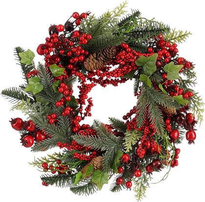 ΧΡΙΣΤΟΥΓΕΝΝΙΑΤΙΚΟ ΣΤΕΦΑΝΙ (Φ40) NORAH 1183326 EDELMAN