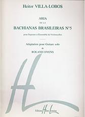 VILLA-LOBOS HEITOR - ARIA DE LA BACHIANAS BRASILEIRAS NO 5 HENRY LEMOINE