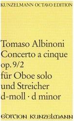 ALBINONI  CONCERTO A CINQUE OP.9 N.2 EDITION PETERS