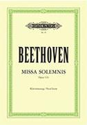 BEETHOVEN MISSA SOLEMNIS OP.123 EDITION PETERS