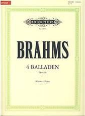 BRAHMS  BALLADEN OP.10 EDITION PETERS