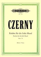 CZERNY - STUDIES FOR THE LEFT HAND OP.718 EDITION PETERS