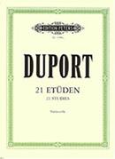 DUPORT - 21 ETUDEN EDITION PETERS