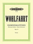 FRANZ WOHLFAHRT - 40 ELEMENTARY STUDIES OP. 54 EDITION PETERS