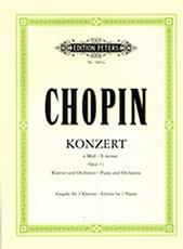 FREDERIC CHOPIN - KONZERT E-MOLL OPUS 11 (KLAVIER UND ORCHESTER / AUSGABE FUR 2 KLAVIERE) EDITION PETERS