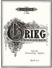 GRIEG - BUTTERFLY OP. 43 NO 1 EDITION PETERS