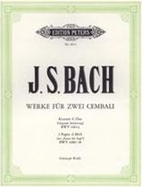 J.S. BACH - WERKE FUR ZWEI CEMBALI EDITION PETERS