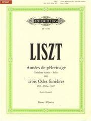 LISZT - ANNES DE PELERINAGE -TROISIEME ANNE / EΚΔΟΣΕΙΣ PETERS EDITION PETERS