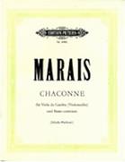 MARAIS - CHACONNE IN D MAJOR EDITION PETERS