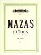 MAZAS - ETUDES OP.36 N. 1 EDITION PETERS