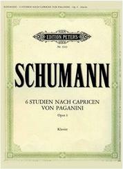 SCHUMANN - 6 STUDIEN (PAGANINI OP.3) EDITION PETERS