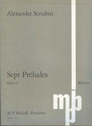 SKRYABIN - SEPT PRELUDES OP.17 EDITION PETERS