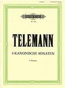 TELEMANN - SIX CANONIC SONATAS (CELLO DUET) EDITION PETERS