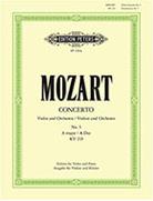 WOLFGANG AMADEUS MOZART - CONCERTO N.5 A-DUR KV 219 FOR VIOLIN / ΕΚΔΟΣΕΙΣ PETERS EDITION PETERS