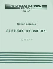 ANDERSEN 24 TECHNICAL STUDIES OP.63N2 WILHELM HANSEN