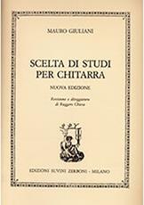 GIULIANI MAURIO- SCELTA DI STUDI PER CHITARRA (NUOVA EDIZIONE) SUVINI ZERBON