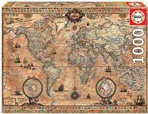 ANTIQUE WORLD MAP 1000 ΚΟΜΜΑΤΙΑ EDUCA από το PLUS4U