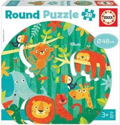 ΠΑΖΛ ROUND PUZZLE THE JUNGLE 28TMX (18906) EDUCA