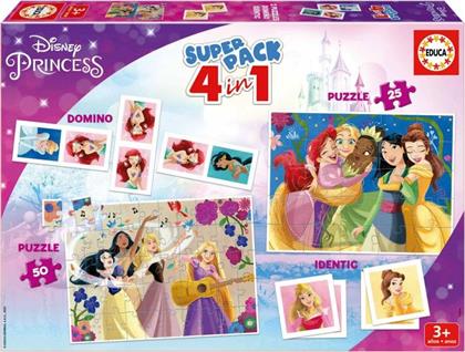 ΠΑΖΛ SUPERPACK 4 IN 1 DISNEY PRINCESS EDUCA