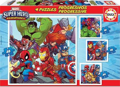 ΠΑΙΔΙΚΟ ΠΑΖΛ MARVEL SUPER HERO ADVENTURES 4 (12,16,20 ΚΑΙ 25 ΚΟΜΜΑΤΙΑ) EDUCA