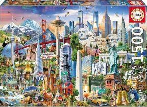 PUZZLE ASIA LANDMARKS 1500 ΚΟΜΜΑΤΙΑ EDUCA από το PLUS4U