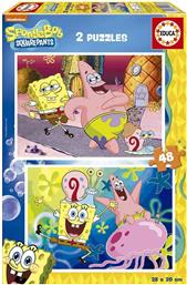 PUZZLE BOB ESPONJA 2X48TMX (Π.019.388) EDUCA