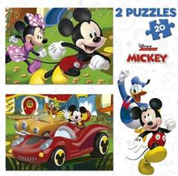 PUZZLE MICKEY MOUSE FUN HOUSE 2X20TMX (Π.019.311) EDUCA