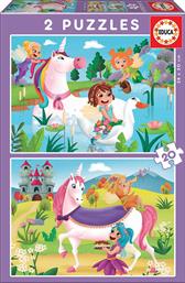 PUZZLE UNICORNS AND FAIRIES 2X20 40 ΤΜΧ (18064) EDUCA