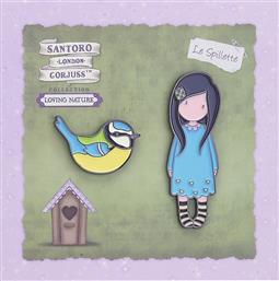 SANTORO PINS-BIRDS OF A FEATHER (HP.PIN.0002) ΧΑΡΤΙΝΗ ΠΟΛΗ