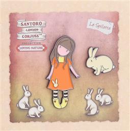 SANTORO PINS-HONEY BUNNIES (HP.PIN.0001) ΧΑΡΤΙΝΗ ΠΟΛΗ