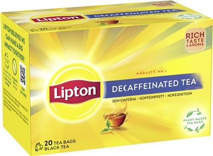 ΤΣΑΙ ΜΑΥΡΟ DECAF LIPTON (20 ΠΥΡΑΜΙΔΕΣ X 1,7 G) ΕΛΑΙΣ