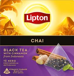 ΤΣΑΙ ΜΑΥΡΟ ΚΑΝΕΛΑ CHAI LIPTON (20 ΠΥΡΑΜΙΔΕΣ X 1,7 G) ΕΛΑΙΣ