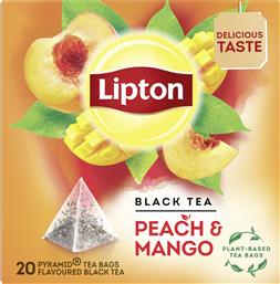 ΤΣΑΙ ΜΑΥΡΟ ΡΟΔΑΚΙΝΟ ΜΑΝΓΚΟ LIPTON (20 ΠΥΡΑΜΙΔΕΣ X 1,7 G) ΕΛΑΙΣ