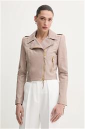 ΔΕΡΜΑΤΙΝO JACKET ΧΡΩΜΑ: ΚΑΦΕ, GD47Z51E2 ELISABETA FRANCHI