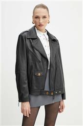 ΔΕΡΜΑΤΙΝO JACKET ΓΥΝΑΙΚΕΙΟ, ΧΡΩΜΑ: ΜΑΥΡΟ, GD42Z46E2 ELISABETA FRANCHI από το ANSWEAR