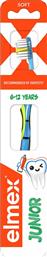 JUNIOR 6-12 YEARS SOFT TOOTHBRUSH ΟΔΟΝΤΟΒΟΥΡΤΣΑ ΜΕ ΑΠΑΛΕΣ ΙΝΕΣ & ΜΙΚΡΗ ΚΕΦΑΛΗ ΓΙΑ ΠΑΙΔΙΑ ΑΠΟ 6 ΕΩΣ 12 ΕΤΩΝ ΓΙΑ ΒΑΘΥ ΚΑΘΑΡΙΣΜΟ ΑΝΑΜΕΣΑ ΣΤΑ ΔΟΝΤΙΑ & ΑΦΑΙΡΕΣΗ ΤΗΣ ΠΛΑΚΑΣ 1 ΤΕΜΑΧΙΟ - ΜΠΛΕ ELMEX