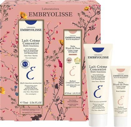 PROMO LAIT-CREME CONCENTRE MULTI-FUNCTION NOURISHING MOISTURIZER 75ML & RADIANT COMPLEXION CREAM ROSE GLOW 30ML EMBRYOLISSE